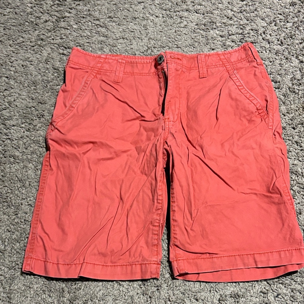 Express Salmon Cotton Shorts
